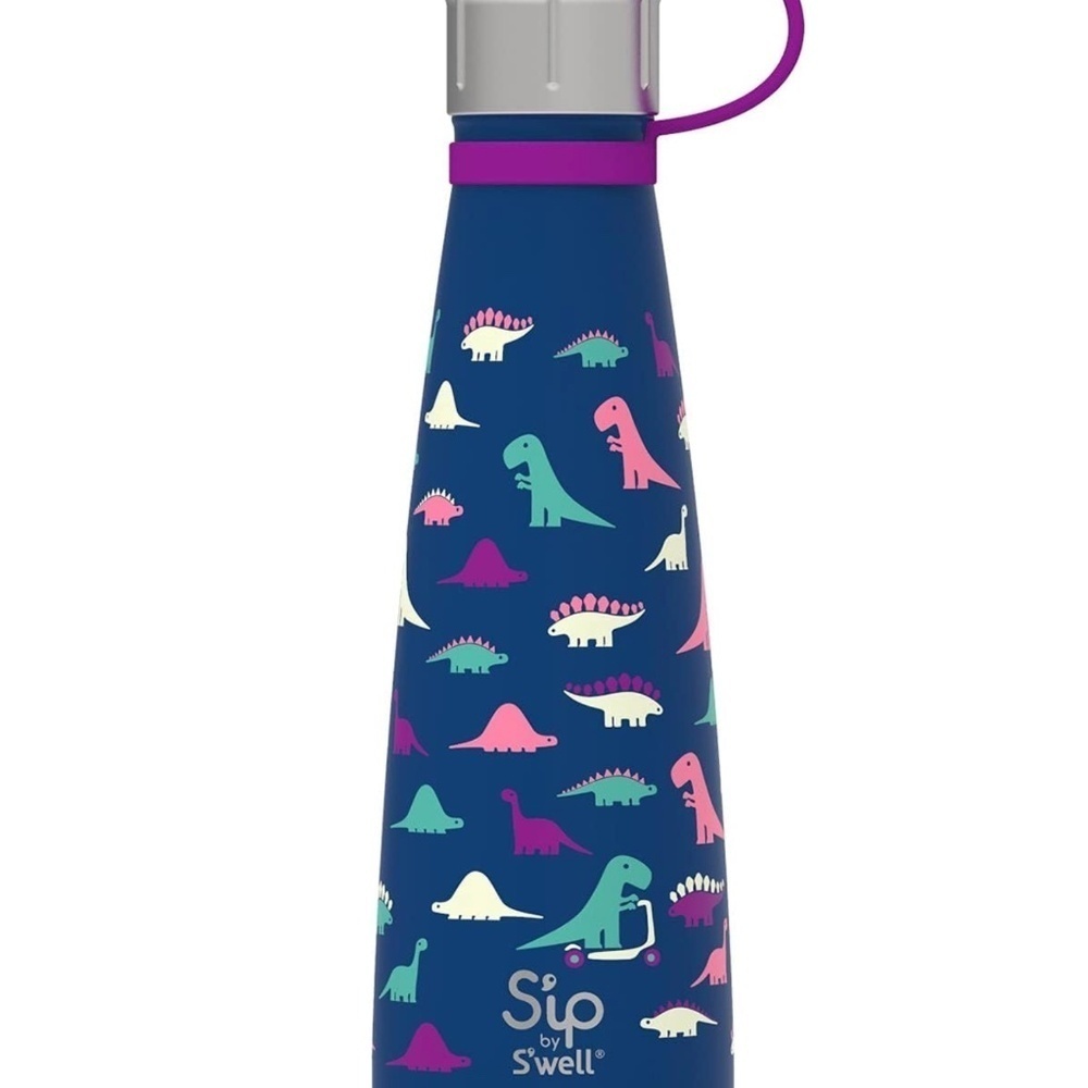 S'ip by S'well Stainless Steel Water Bottle - 15 Oz - Dino Days - Double-Walled